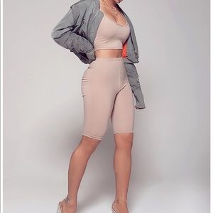 Fashion Nova bondac biker set